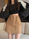 Summer Casual Cargo High Waist Drawstring Skirts